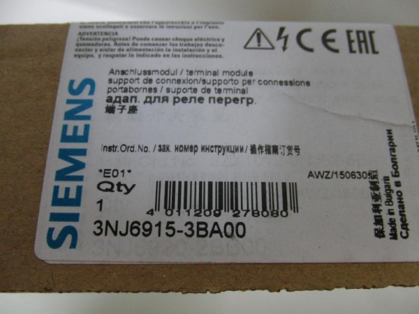 Siemens Zubehör für steckbare Lasttrennleisten 3NJ6915-3BA00
